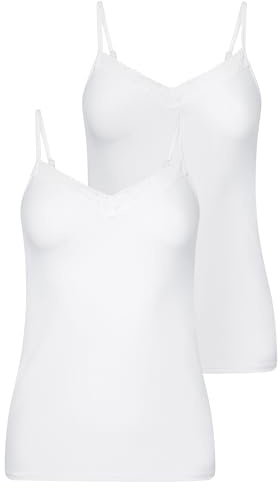 Jockey Damen Soft Stretch Lace Camisole - 2 Pack