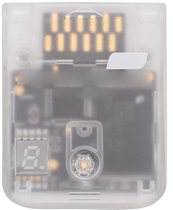 CCYLEZ 128MB Memory Card, 001 Console Gaming Storage with LED Digital Display, Transparent Memory Card