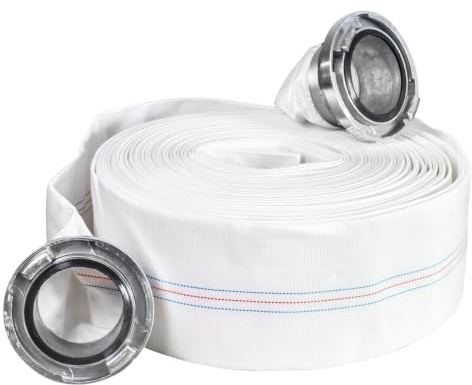 Tubo flessibile per irrigazione/pompaggio in pvc da 2 pollici, lunghezza | Tubo 2 pollici 6 bar: lunghezza 20 m