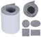 Rouleau de feutre adhésif pour fabrication de patins pour pieds de meubles protection du sol, rembourrage de meubles - 100 x 10 cm - Gris foncé