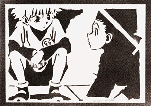 moreno-mata Echtes Handgemachtes Graffiti Hunter x Hun... Manga und Anime Aesthetic Poster & Kunstdrucke Bilder Plakat Handmade Deko Wandbilder Wohnzimmer Wanddeko Geschenke für Männer und Frauen