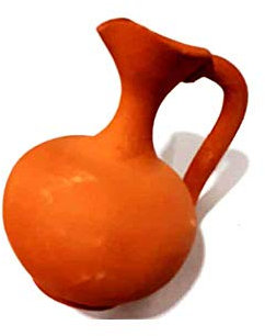 Generic 1 Amphore 6-7 cm ca. Terrakotta für Pastori Krippe San Gregorio Armeno Mar + 1 Schlüsselanhänger