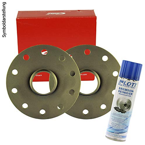 EIBACH Spurplatten Spurverbreiterung Distanzscheibe Ø64mm Lochkreis 5x114,3 / 20mm pro Achse + Bremsenreiniger