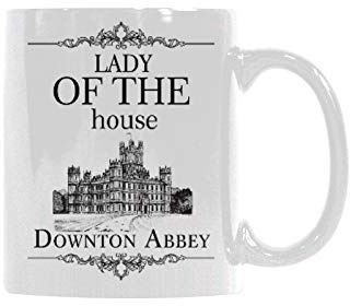 WECE Lustige Kaffeetasse mit der Aufschrift Lady of the House, Downton Abbey
