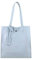 Damen Leder Tasche Set 2in1 Shopper Schultertasche HOBO Bag Umhängetasche Schmucktasche DIN-A4 Hellblau