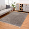 carpet city Hochflor Teppich Wohnzimmer - Einfarbig Anthrazit - 120x160 cm - Shaggyteppich Langflor - Kettfäden - Schlafzimmerteppich Flauschig Weich - Moderne Wohnzimmerteppiche