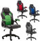 Yellowshop | Poltrona da Gaming e/o ufficio sedia gioco girevole rotelle studio mod. Adam (Nero/Verde)