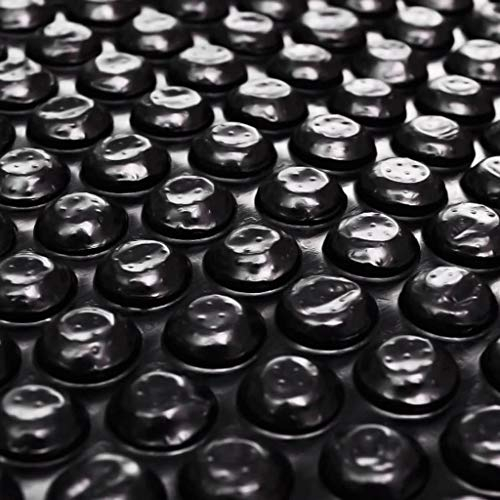 Tidyard Poolabdeckung Treibende Pool Solarfolie Pool-Solarplane Wärmeplane Wärmeplane Abdeckplane Solarplane Solarabdeckung Schwarz 450x220 cm PE