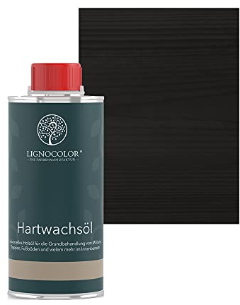 Lignocolor Hartwachsöl (250 ml, Schwarz) Holzöl für den Innenbereich