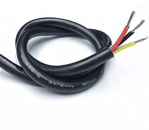 Wire Soft silicone cable 2 core 3 core 4 core 0.2mm 0.3mm 0.5mm 0.75mm 1.0mm1.5mm heat resistant 180° 0.75mm-18AWG 3core