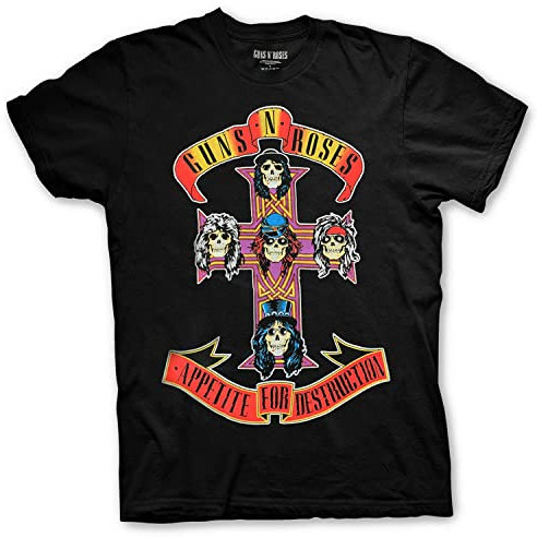 Rock Off Guns N' Roses Appetite for Destruction Officiel T-Shirt Hommes Unisexe (Large)