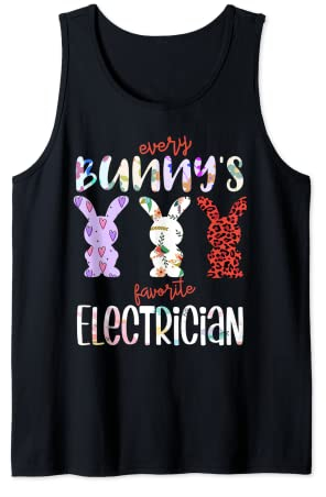 Every Bunny's Favorite Elektriker Osterhase Tank Top