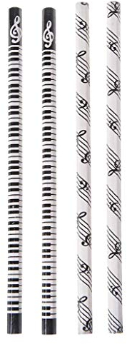 4 stücke Musiknote Bleistift HB Standard Bleistift Musik Schreibwaren Piano Notes Schüler Geschenk Langlebig und Nützlich Nettes Design