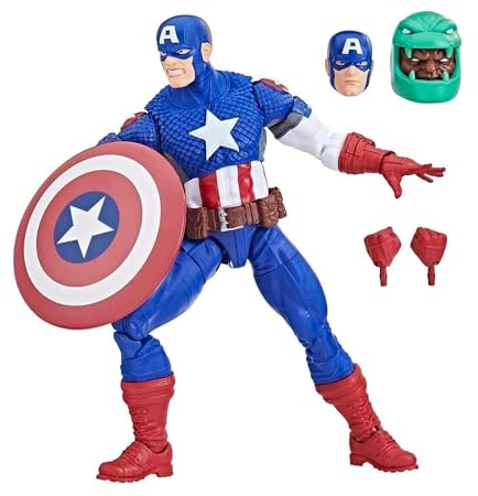 Marvel Hasbro Legends Series: Ultimate Captain America Ultimates Classic Comic, 15 cm große Legends Action-Figur, Multi, F6616