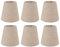 Ensemble De 6 Abat-Jour En Tissu Lin, Petit Abat-Jour, Remplacement Abat Jour En Lin Abat Jour Clip E14 Abat-Jour Lustre Candal En Tissu Applique Murale Abat-Jour De Table
