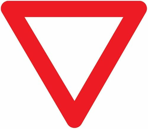 CARTELLO IN LAMIERA SCATOLATA TRIANGOLO LATO 90 cm - Dare la precedenza - SEGNALE CATARIFRAGENTE CON CAVALLETTO (CARTELLO CLASSE 1)