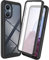 XINNI Funda para OPPO Reno8 Lite 5G(Reno 8 Lite)/OnePlus Nord N20 5G Antichoques 360 Grados con Protector de Pantalla Integrado Robusto Doble Cara Bumper Transparente Case Completa Carcasa, Negro
