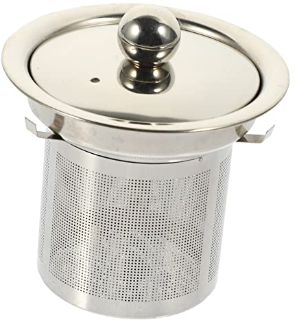 Housoutil Teapot Tea Strainer Mesh Tea Infuser Stainless Steel Strainer Metal Tea Strainer Leaf Strainer Teapot Infuser Insert Cooking Skimmers Stainless Steel Silver Home Tea Infuser Coffee