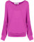Van Der Rich ® - Tops Básicos Blusa de Manga Larga - Mujer (ML-Fucsia, L)