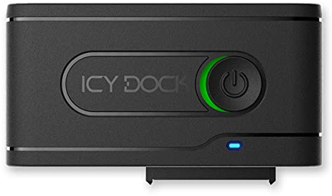 Icy Dock Adattatore SSD NVMe USB - 1x 2.5 U.2 NVMe SSD a USB 3.2 Gen2 10Gbps Adattatore convertitore compatibile con Thunderbolt 4 Black con cavo incluso - EZ-Adapter Ex MB931U-1VB R1