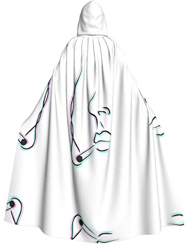 MOLIAE Unisex-Umhang mit Kapuze, für Halloween, Karneval, Cosplay, Kostüme, Hexenkostüm