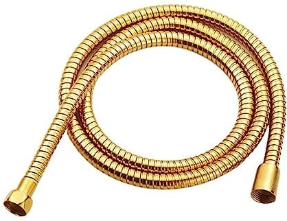NORAZE Gold 60cm-200cm Edelstahl Flexibler Duschschlauch mit Doppelverriegelung (Color : Gold, Size : 100cm)
