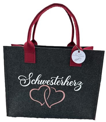 * nähmadl olivia * Filztasche für besondere Menschen Schwesterherz Handmade unikat (35cm x 28cm x 15cm)