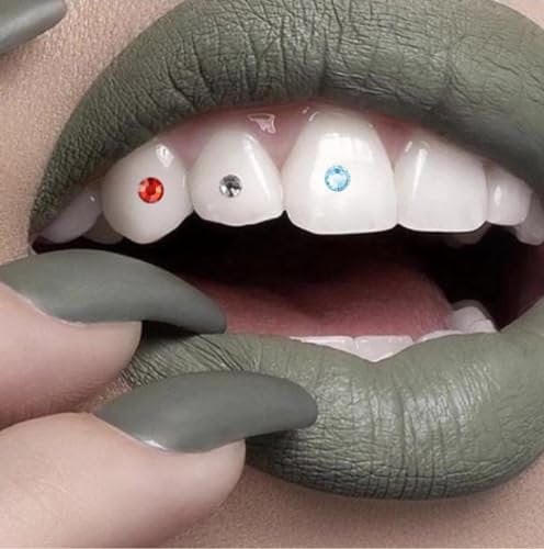 Tooth Crystal Gems - For Tooth Crystal & Nail decoration (Assorted Colours)