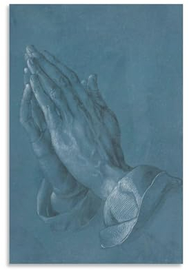 BACION Albrecht Dürer Praying Hands Ölgemälde-Reproduktion, Art Print Poster Wall Decor Kunstdruck Poster Wand-Dekor