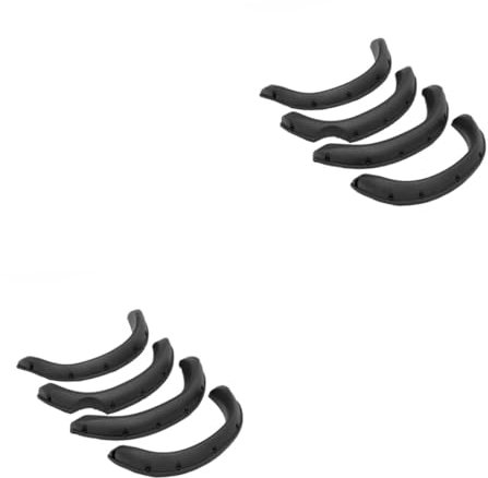 ibasenice 8pcs Rc Crawler Car Body Shell Flares Wheel Eyebrow for Rc Drift Car Rim Protection