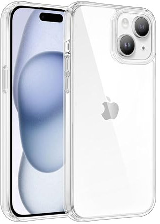 iPhone 15 Case, Clear Case for iPhone 15 6.1 inch, Non-Yellowing Phone Military Grade Protection Shockproof Anti-Scratch TPU Back Slim Lightweight Transparent Protective Cover