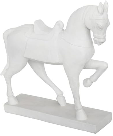 Atmosphera - Pferd Little Cottage h.35cm kunstharz