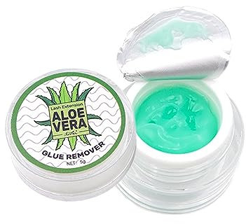 GEEWHILE Eyelash Extension Remover Cream, Lash Extension Glue Remover, Fast Dissolution, Low Irritation, Cruelty-Free, Green, 1 Gram