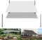 Brise Vue Tissu D'ombrage 2.3 x 4 m UV Protection avec Oeillets Tissu Polyester Multi Couleur et Taille Toile Solaire Voile pour pelouse Balcon Pet House Jardin, Blanc