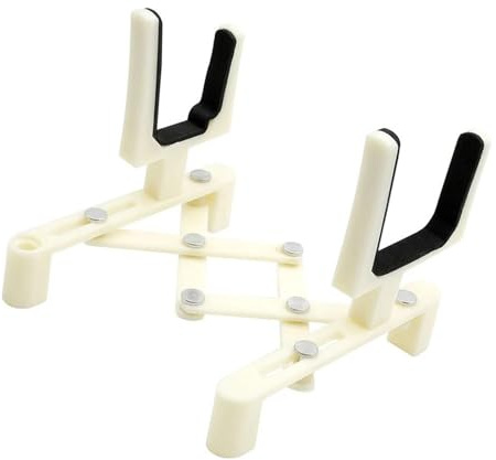 Violinställ Professionellt bärbart violinställ Stråkinstrument ABS Stan (Color : White)