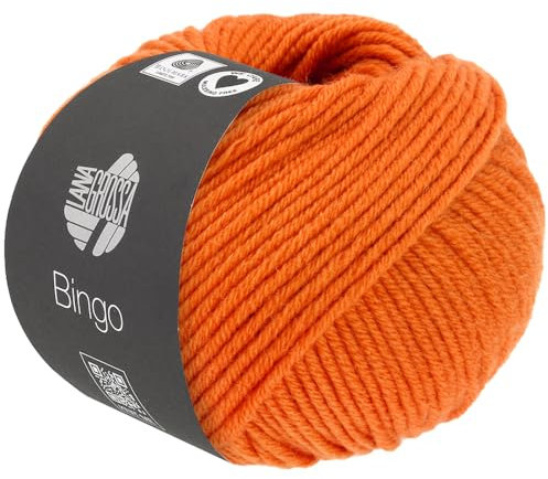 LANA GROSSA Bingo | Extrafeine Merinowolle waschmaschinenfest und filzfrei | Handstrickgarn aus 100% Schurwolle (Merino extrafein) | 50g Wolle zum Stricken & Häkeln | 80m Garn FB 769