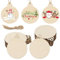 TAIANJI 100 Pcs Christmas Wooden Ornaments Bauble Natural Unfinished Wood Slice Blank Round Shape with String Wood Craft Wooden Shapes Embellishments for Hanging Xmas Tree Decoration DIY Crafts 8.9cm