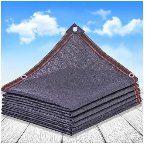 Filet de protection solaire avec anneaux de suspension pour parasol de jardin 6 x 6 m Convient pour diverses scènes