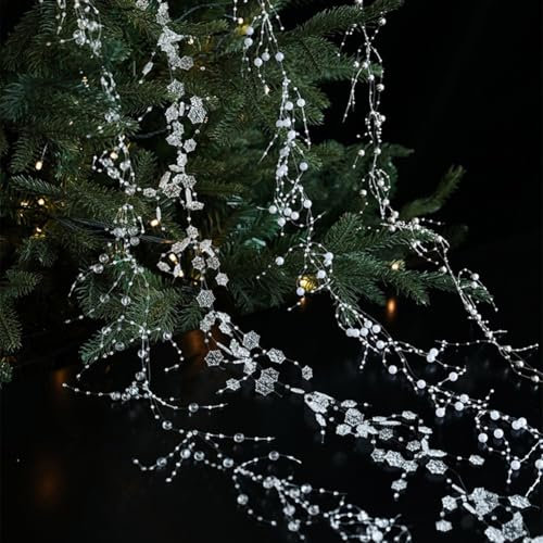 Stunning Clear Glass Icicles for Holiday Decorations Perfect Accessories for Christmas Trees (Silver)