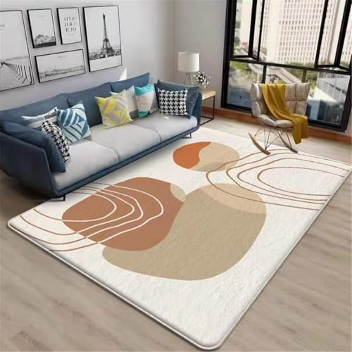 RUGMRZ Teppich+Wohnzimmer Camping Teppich Für Draußen Anpassbare Farbdruck Design Kurve Dekoration leicht zu pflegen Kinder Teppiche 200X300CM