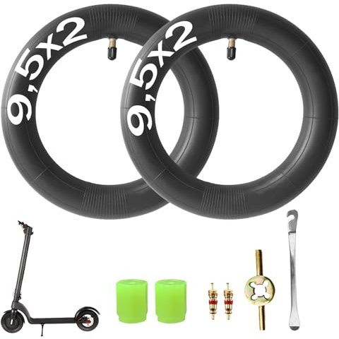 2 Stück 9,5x2,0 Schlauch 9,5 Zoll Reifen für Niu KQI3 Max/Pro/Sport Elektroroller