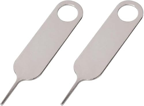 2Pcs Silver Doorbell Key Tool, Doorbell Opening Pin Tool, Release Removal Pin Security Key Replacement Tool for Arlo,Nest and Eufy Video Doorbell Remove Doorbell Mount and Battery Replacement