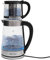 Qussse 1800W Elektrischer Wasserkocher aus Glas, Tragbarer Heißwasserkocher mit Teesieb, Thermo-Teekanne mit 2.5L + 1L, Trockenlaufschutz, für Tee Kaffee Milchpulver