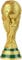 Generisch 10,6 Zoll 27 cm Weltmeisterschaftstrophäe Replik Harz Fußball Sammlerstücke Sportfantrophäe Gold Schlafzimmer Büro Desktop Dekor