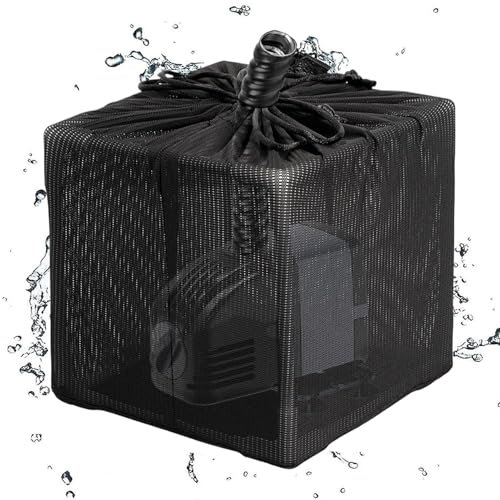 laxreheye Sacchetto filtro per pompe – Filtro per laghetto con rete a maglia fine – Protezione intasamento per acquario, fontana, laghetto da giardino, esterno, contenitore per pesci