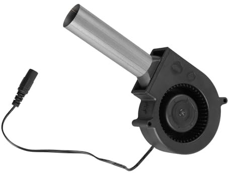 SELVFZ Ventilateur multifonction 9733 12 V avec tube en acier inoxydable pour barbecue, poêle à charbon et applications de refroidissement
