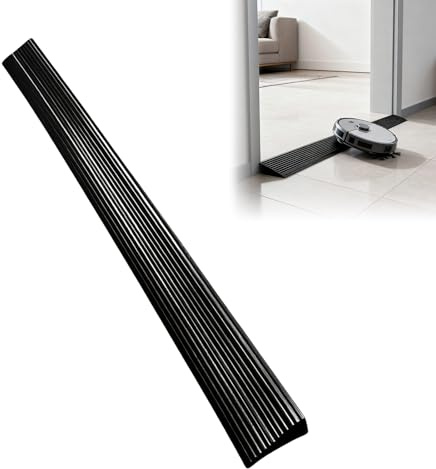 Threshold Ramps for Doorways, Wheelchair Ramp 16mm Height Cuttable Mobility Scooter Ramps 100cm Wide Solid Rubber Door Ramp Non Slip Threshold Ramps for Steps Driveways Bathroom