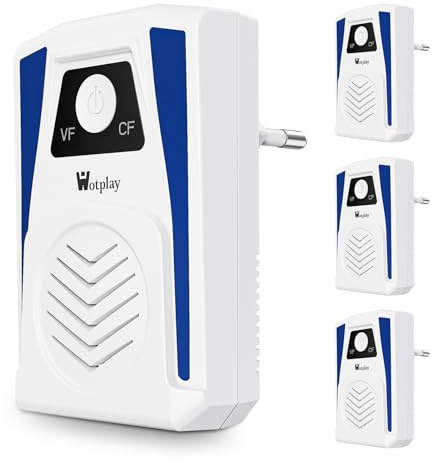 Wotplay Ultrason Souris et Rats 4 PCS Puissants Prise Anti Moustique, sans Rayonnement, Adapté aux Familles Efficaces Contre Les Souris Araignées Moustiques Cafards