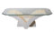 Antikes-Wohndesign Couchtisch Wohnzimmertisch Beistelltisch Tisch Steintisch Fossiltisch NEU weiß-matt-antikfinish
