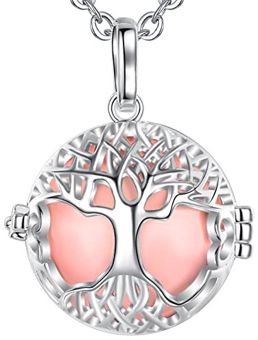 Eudora 20mm keltischer Baum des Lebens Harmony Ball Anhänger Halskette Musik Glockenspiel Frauen Schmuck, schönes Geschenk, 30 Kette